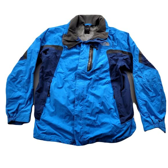 The North Face HyVent Jacket Boys XL 18-20‎ Blue Windbreaker  Lined Nylon - Picture 1 of 15